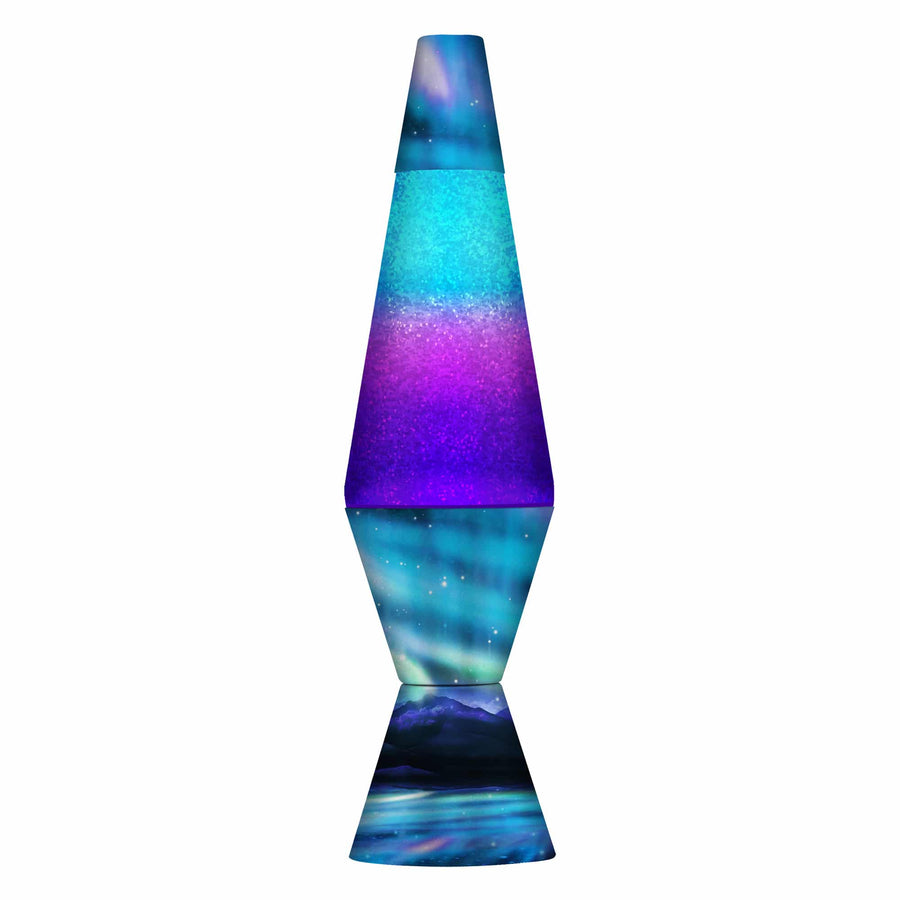 14.5″ LAVA LAMP COLORMAX NORTHERN LIGHTS – GLITTER V9