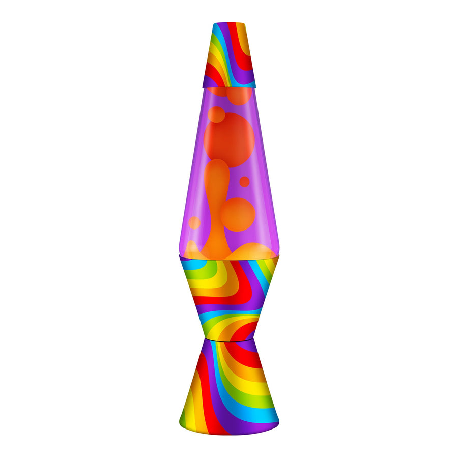14.5″ LAVA LAMP FLOWING COLOR BANDS K9