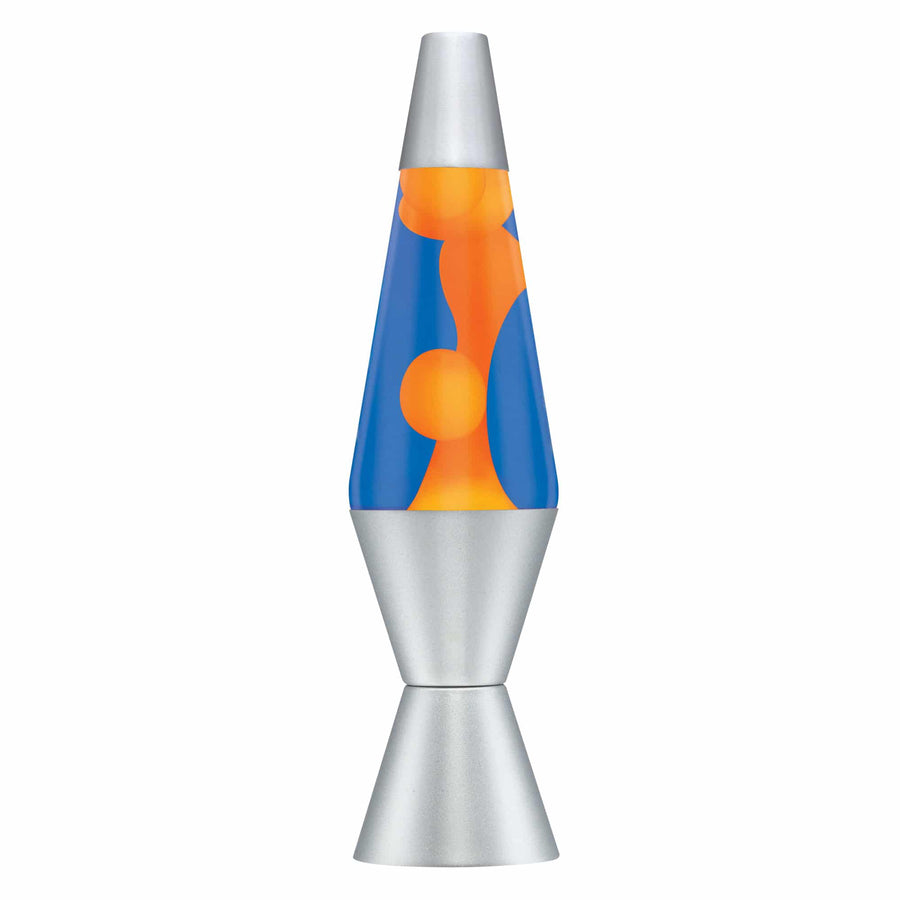 14.5” LAVA LAMP – ORANGE/BLUE/SILVER B2