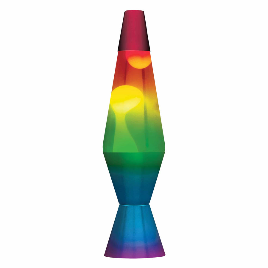 14.5” LAVA LAMP RAINBOW – WHITE/CLEAR/TRICOLOR H6