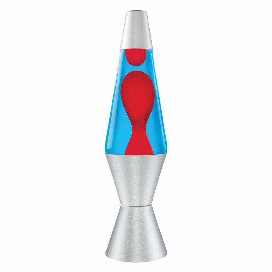 14.5″ LAVA LAMP – RED/BLUE/SILVER O6