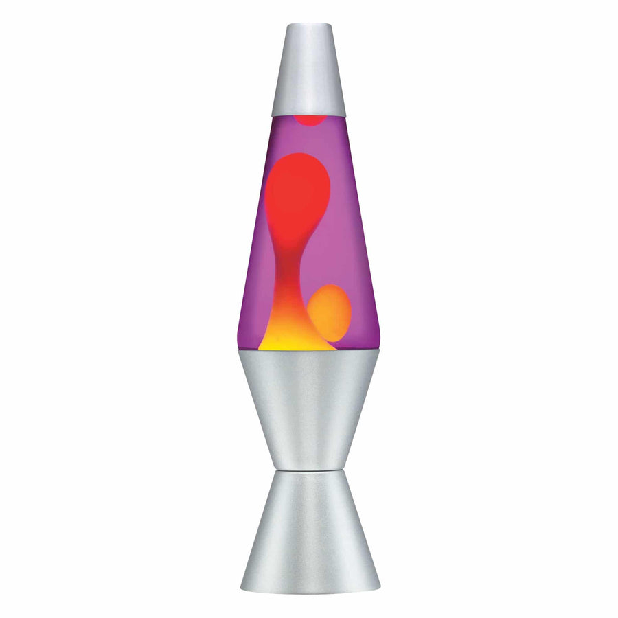 14.5” LAVA LAMP – YELLOW/PURPLE/SILVER Y4