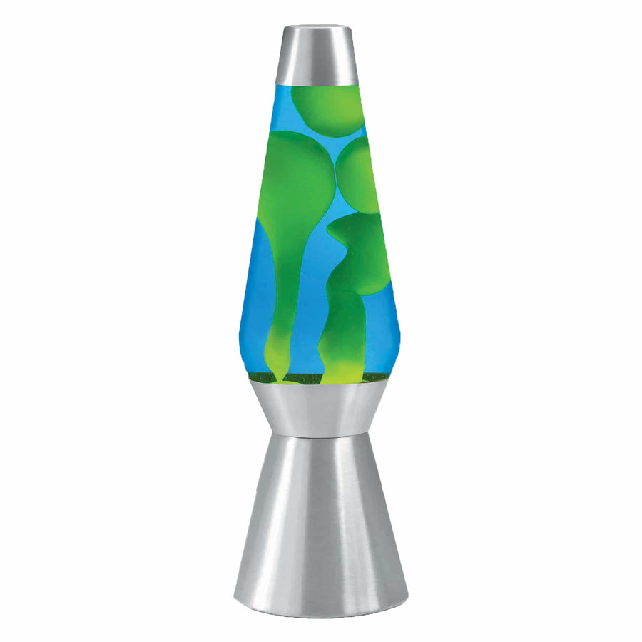 27″ LAVA LAMP GRANDE – YELLOW/BLUE/SILVER U9